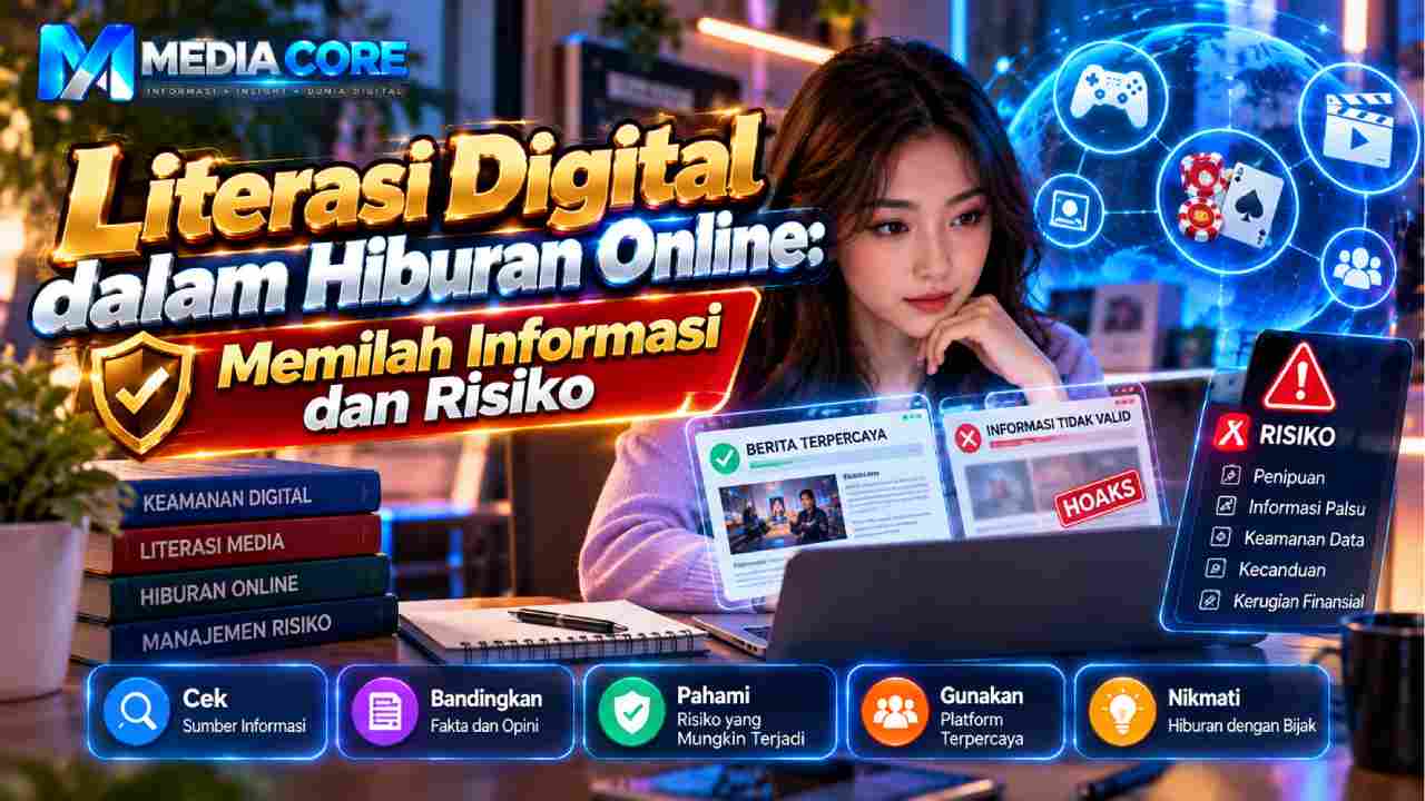 Ilustrasi artikel General dalam Hiburan Online: Memilah Informasi dan Risiko