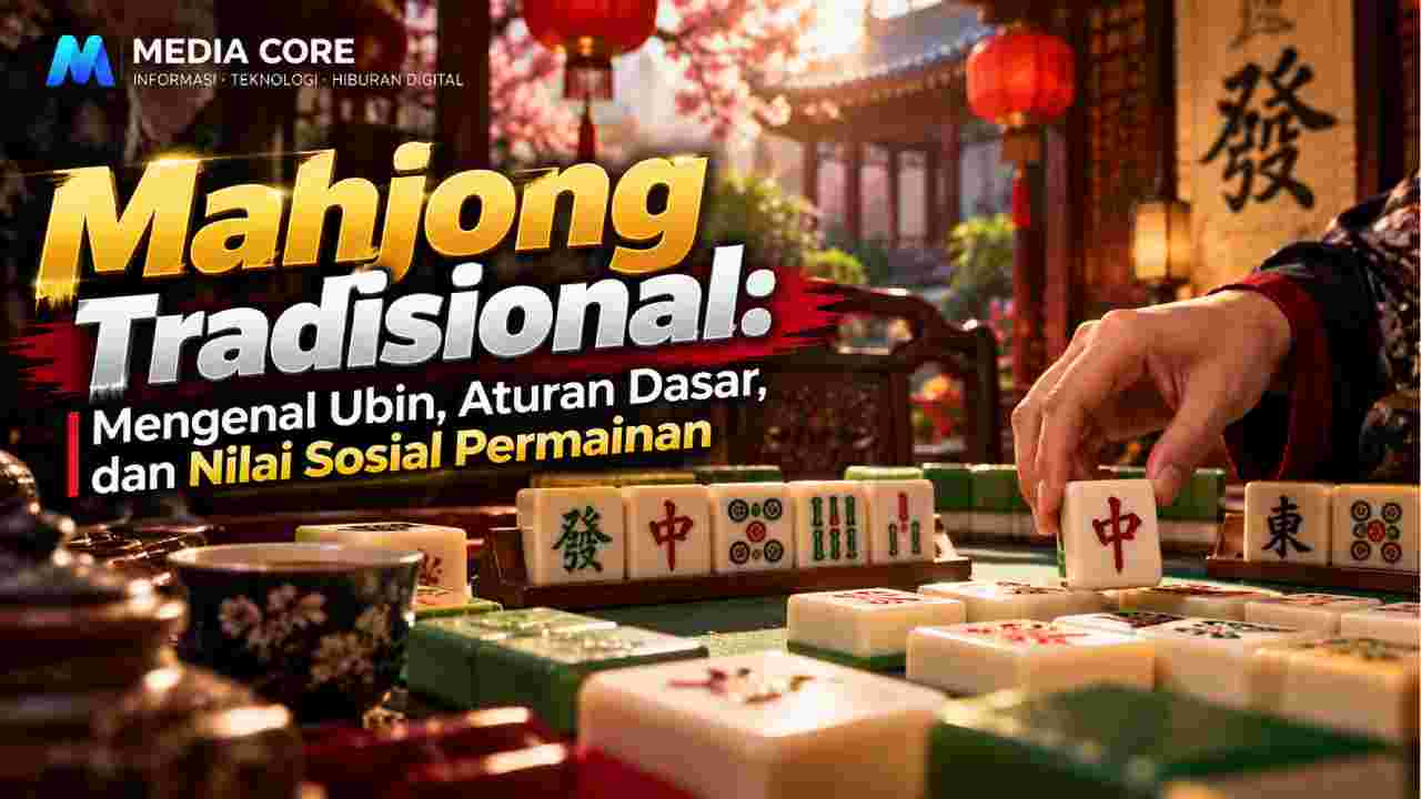 Ilustrasi artikel Mahjong Tradisional: Mengenal Ubin, Aturan Dasar, dan Nilai Sosial Permainan