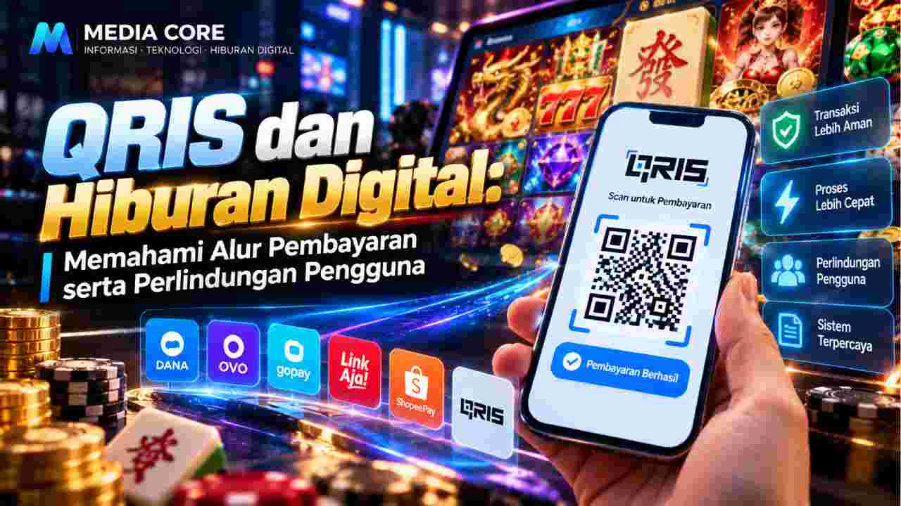 Ilustrasi artikel QRIS dan Hiburan Digital: Memahami Alur Pembayaran serta Perlindungan Pengguna