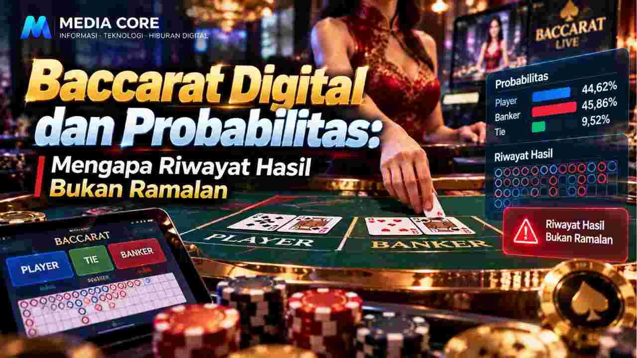 Ilustrasi artikel Baccarat Digital dan Probabilitas: Mengapa Riwayat Hasil Bukan Ramalan