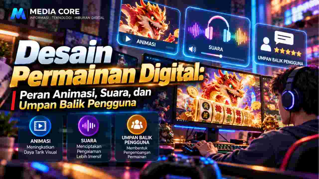 Ilustrasi artikel Desain Permainan Digital: Peran Animasi, Suara, dan Umpan Balik Pengguna