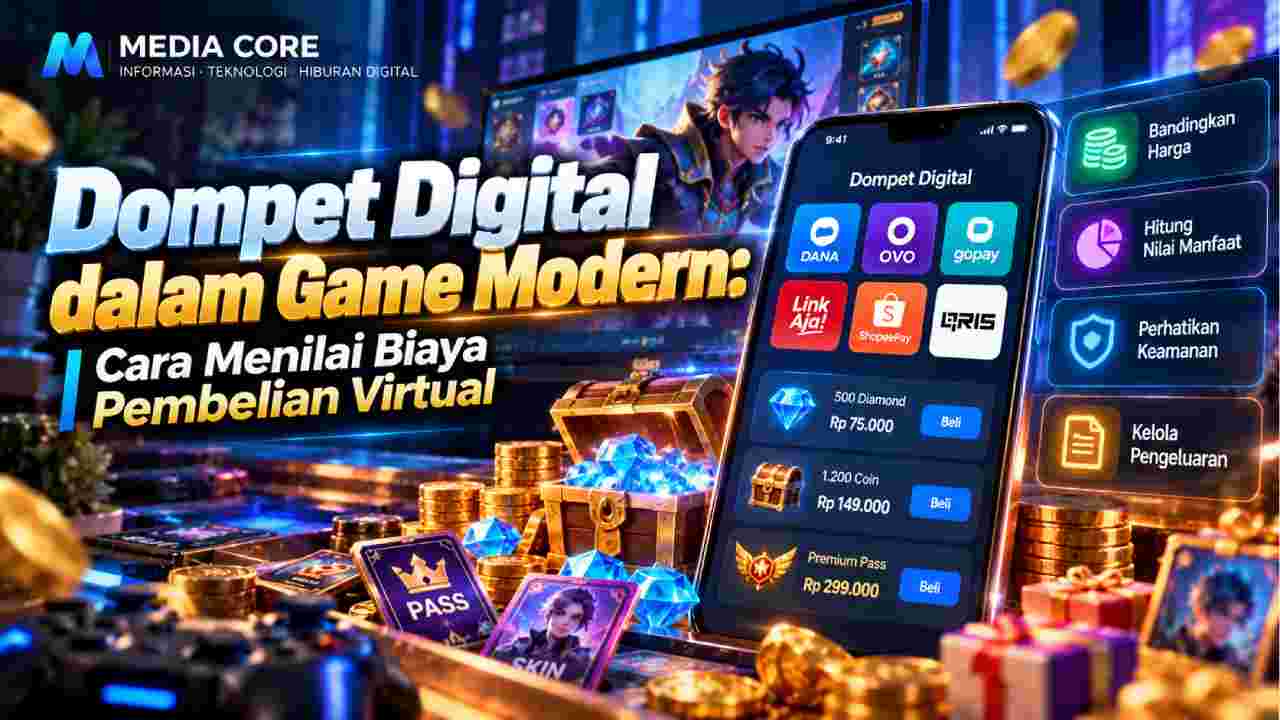 Ilustrasi artikel Dompet Digital dalam Game Modern: Cara Menilai Biaya Pembelian Virtual