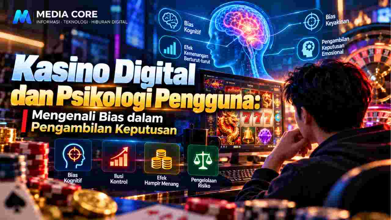 Ilustrasi artikel Kasino Digital dan Psikologi Pengguna: Mengenali Bias dalam Pengambilan Keputusan