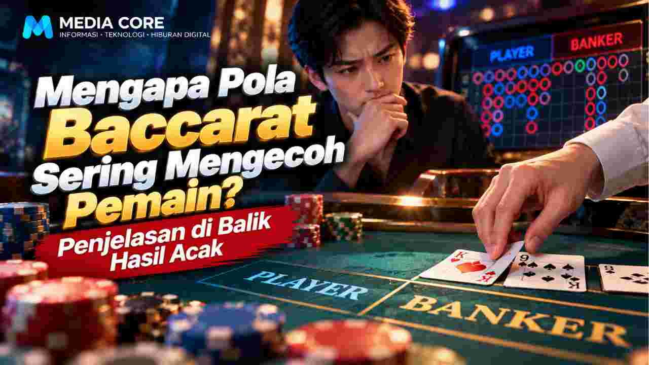 Ilustrasi artikel Mengapa Pola Baccarat Sering Mengecoh Pemain? Penjelasan di Balik Hasil Acak